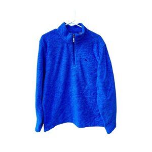 Tommy Bahama Cloud Peak Men's SZ L Large Half Zip Fleece Sweatshirt Blue